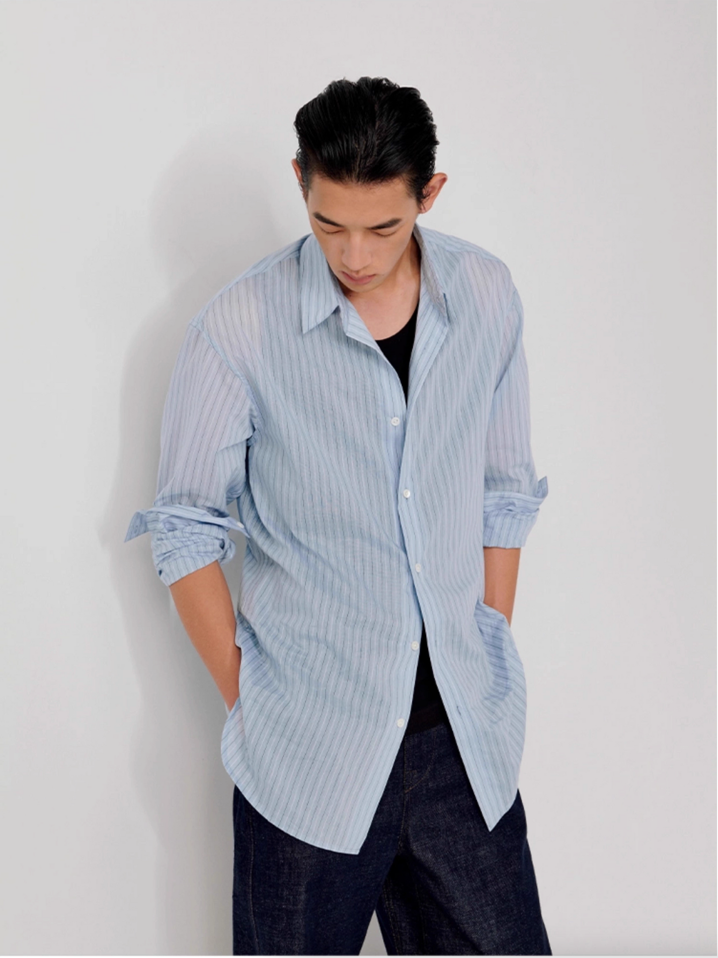 STRIPED RELAX SHIRT