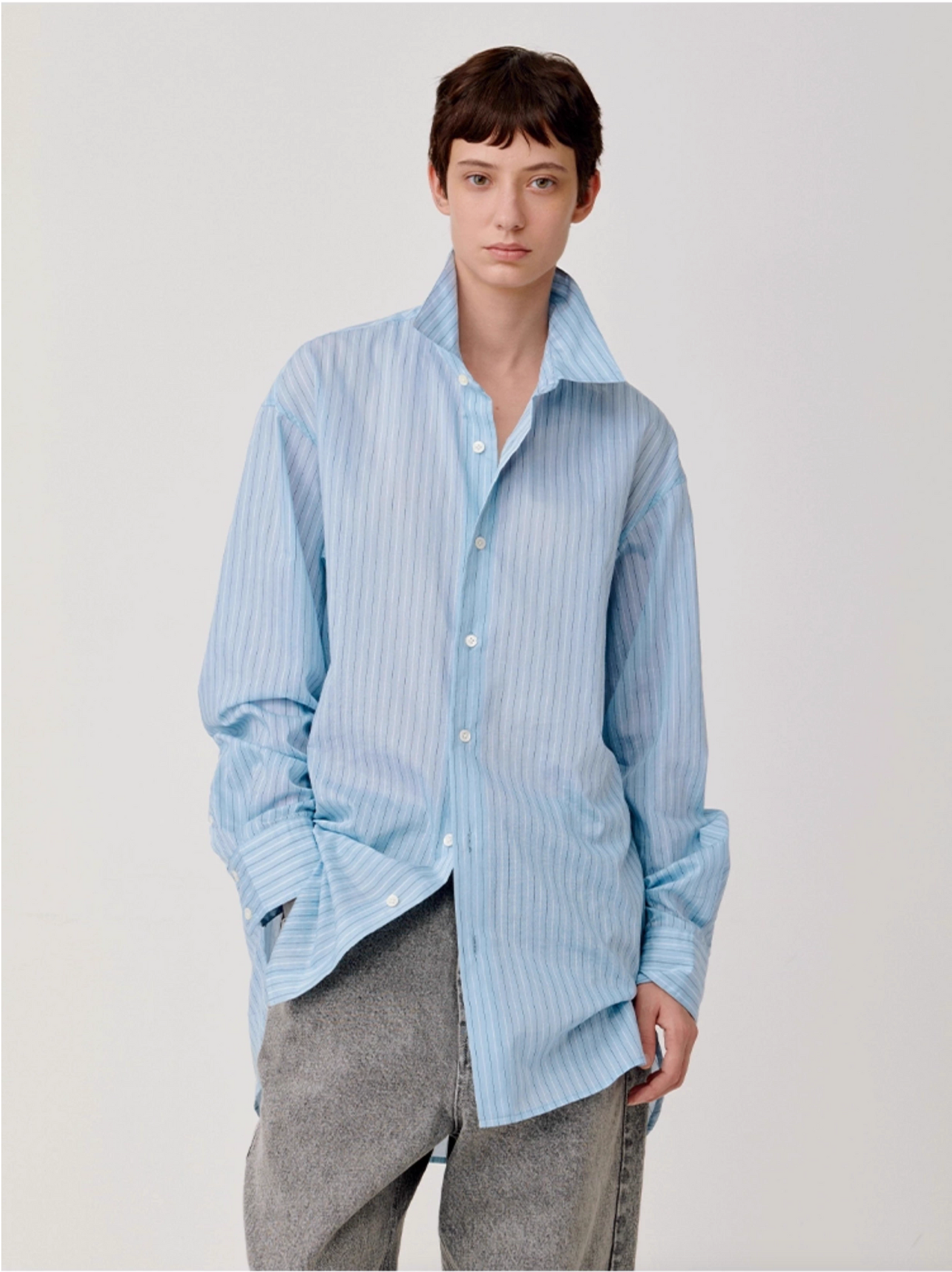 STRIPED RELAX SHIRT