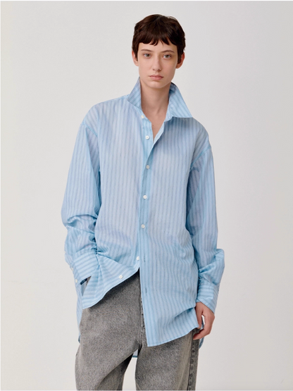 STRIPED RELAX SHIRT