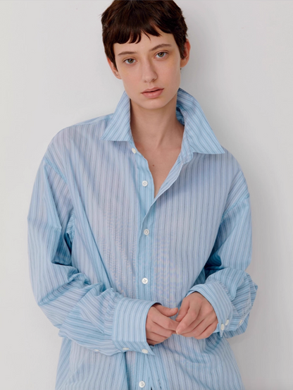 STRIPED RELAX SHIRT