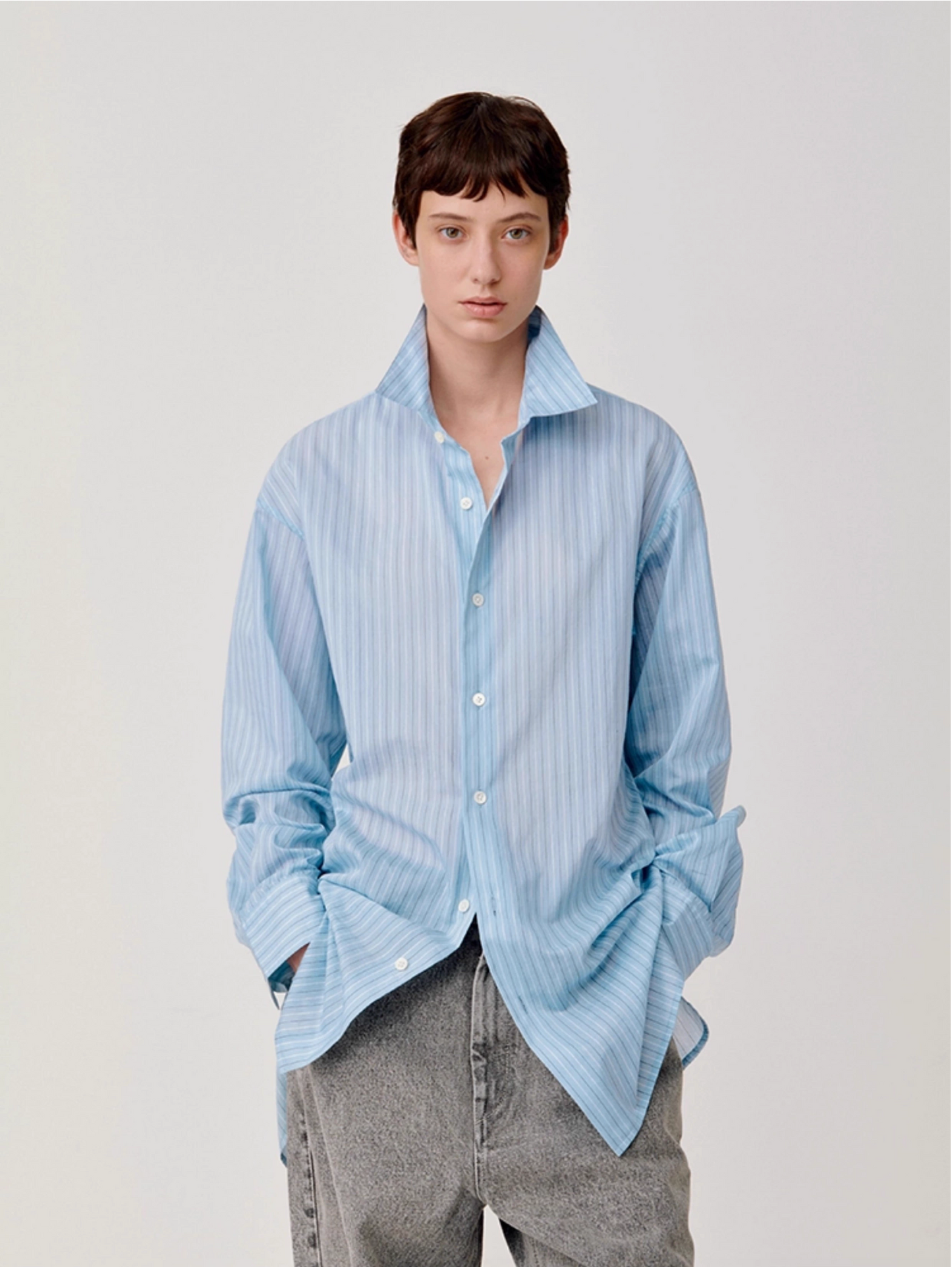STRIPED RELAX SHIRT