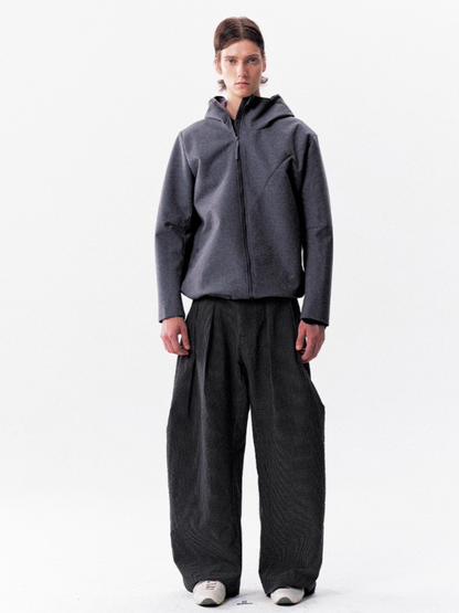 CHECKERED NYLON PANTS