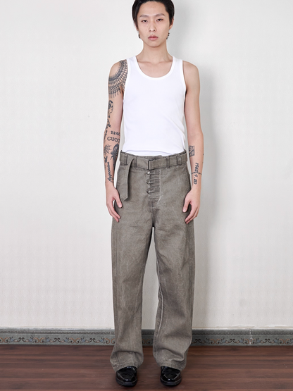 STONEWASH CANVAS PANTS