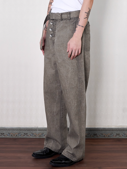 STONEWASH CANVAS PANTS