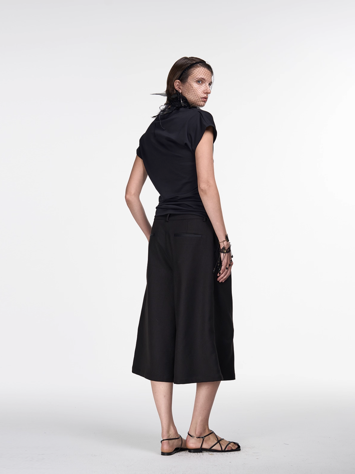 SATIN PLEAT CULOTTES