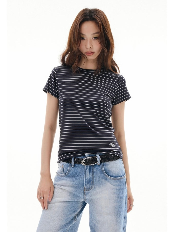 STRIPE SLIM TEE