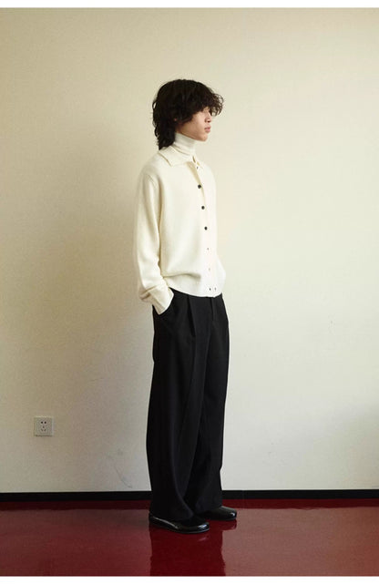 MERINO WOOL CASHMERE BLEND SWEATER