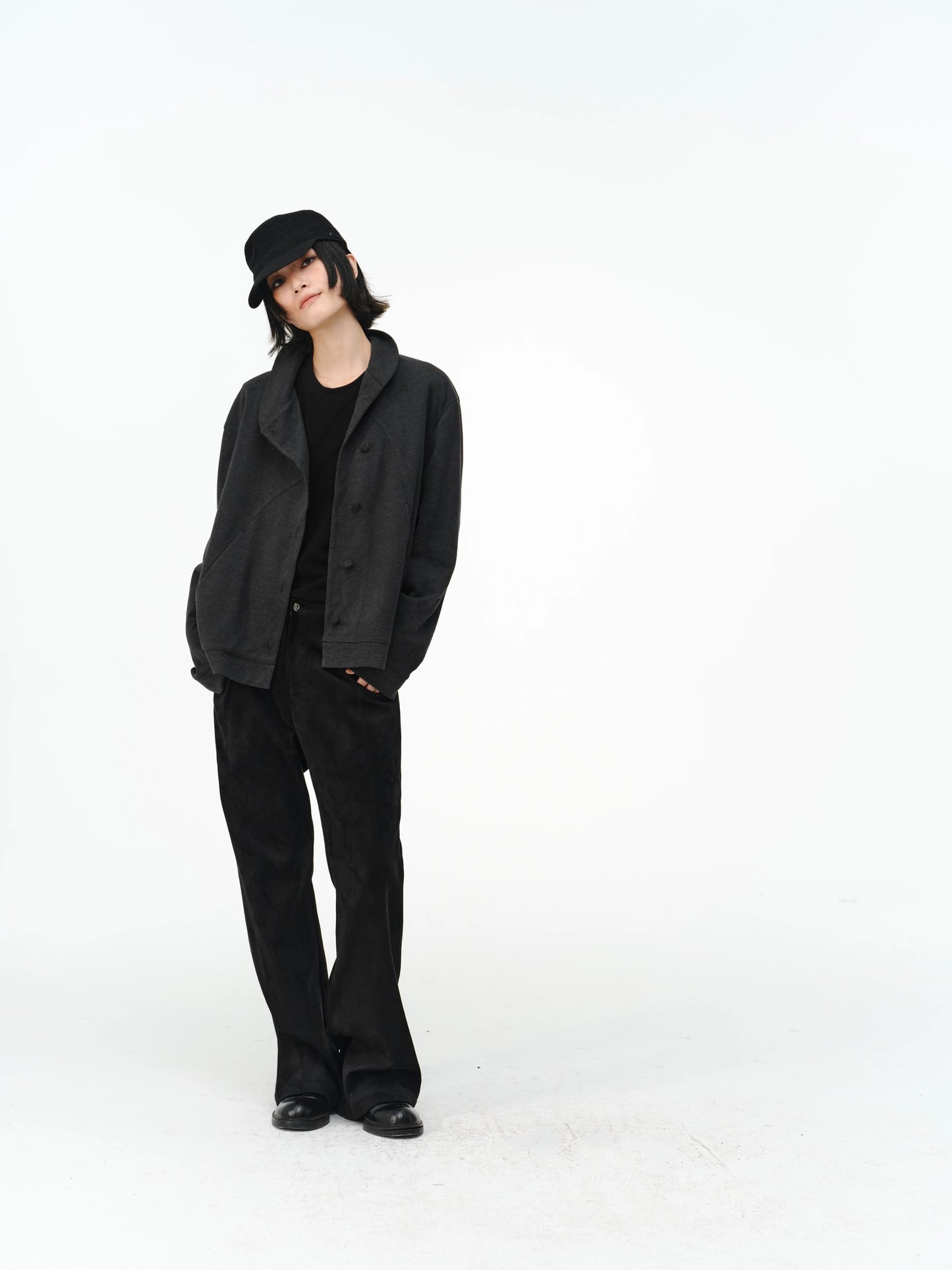 SILK WOOL CARDIGAN SHIRT