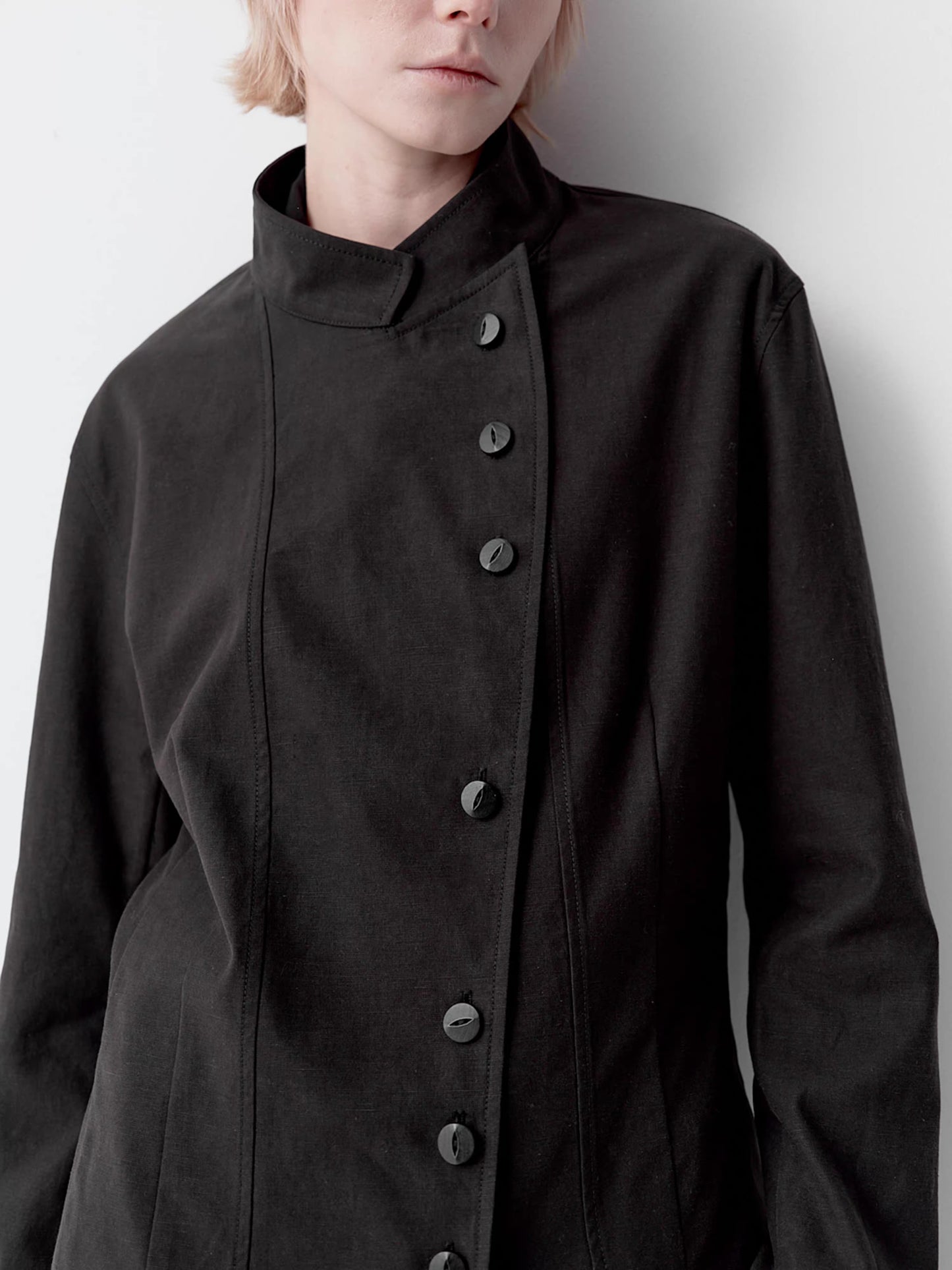 ASYMMETRIC BUTTON JACKET