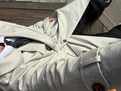 ADJUSTABLE BELT TRENCH COAT