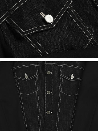 DECONSTRUCTED DENIM BLAZER