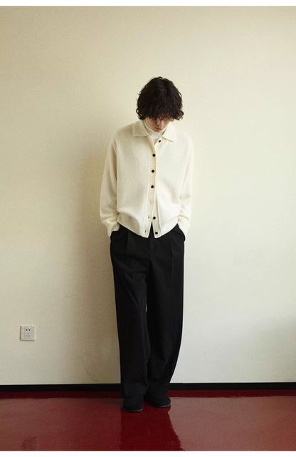 MERINO WOOL CASHMERE BLEND SWEATER