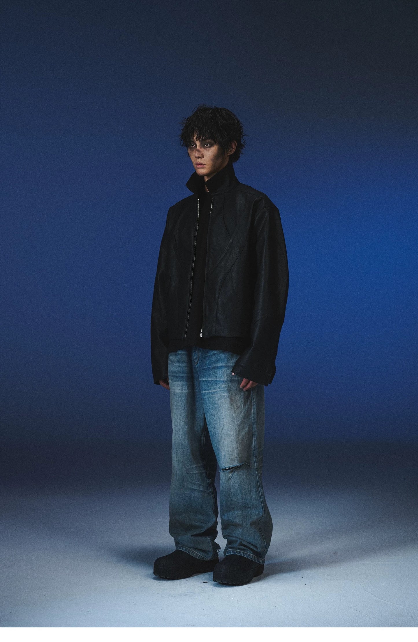 3D MACHETE LEATHER JACKET