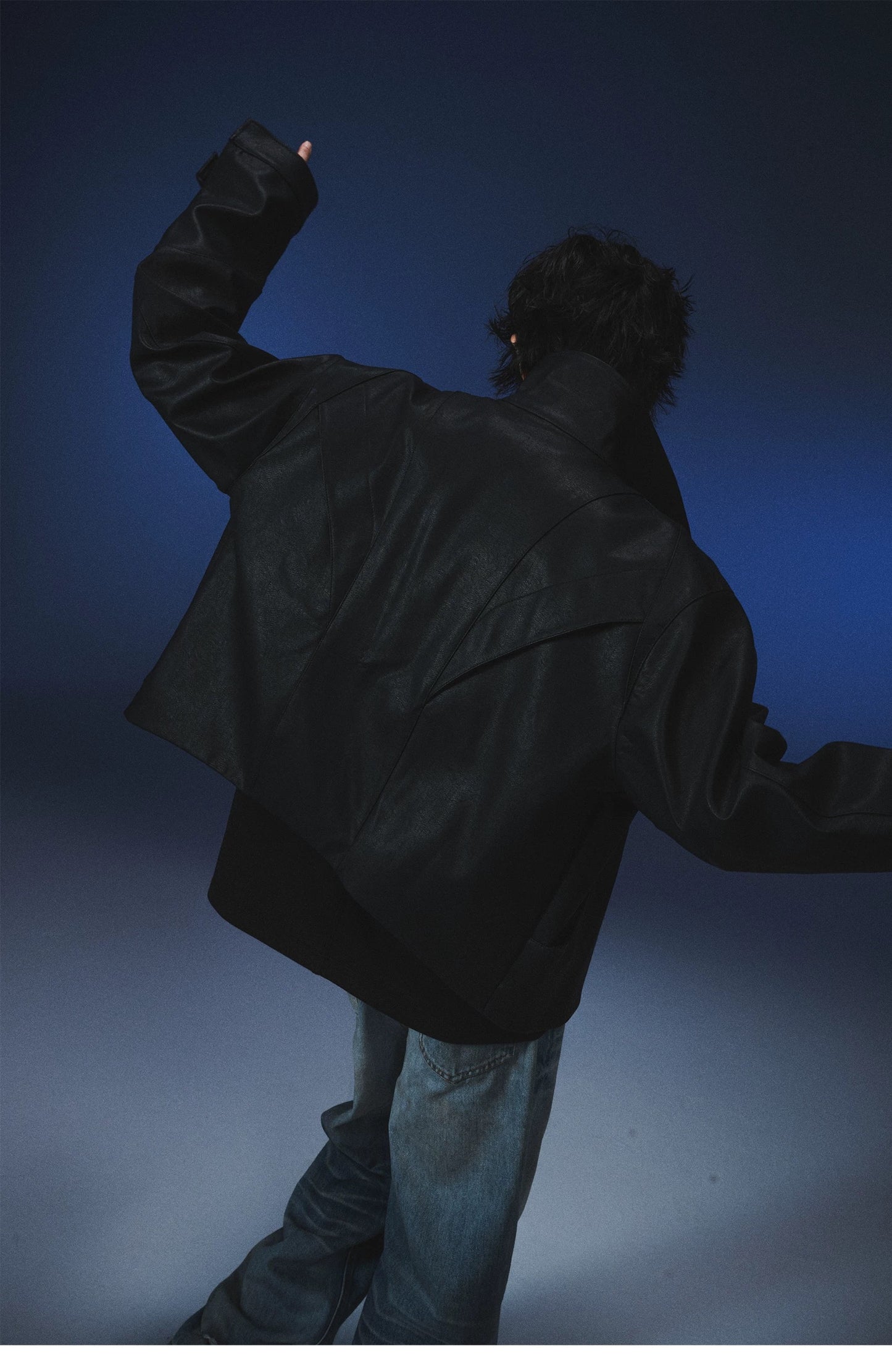 3D MACHETE LEATHER JACKET