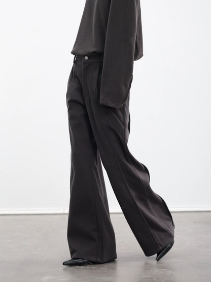 TWO-TONE WIDE-LEG PANTS