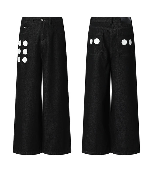 DOT DENIM PANTS