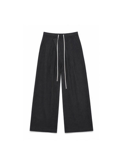3D SLANT PLACKET CASUAL PANTS