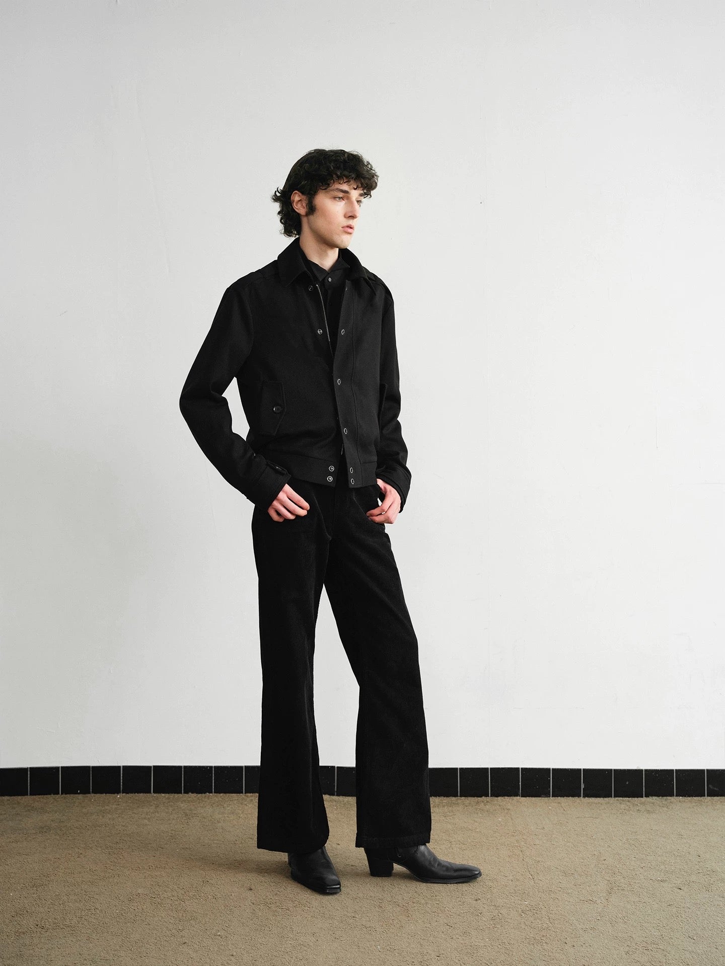 CASUAL WOOL BLEND HARRINGTON JACKET