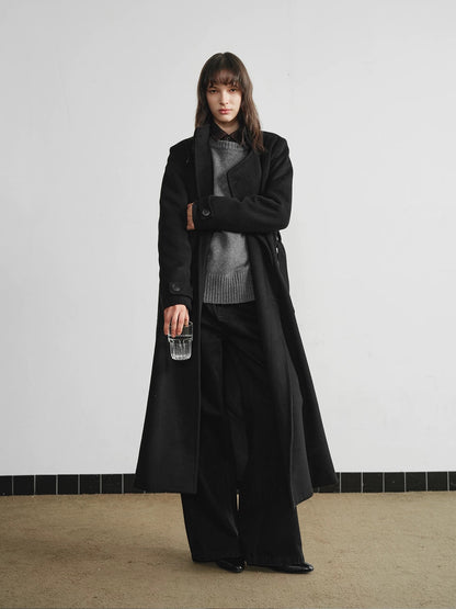 WOOL DOUBLE-BREASTED COAT