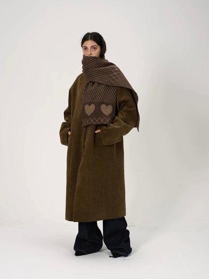 TEXTURED KNIT NECK SCARF