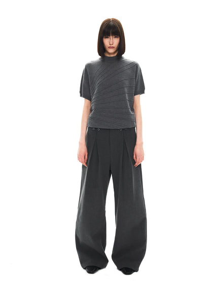 STRAIGHT LEG SUIT PANTS