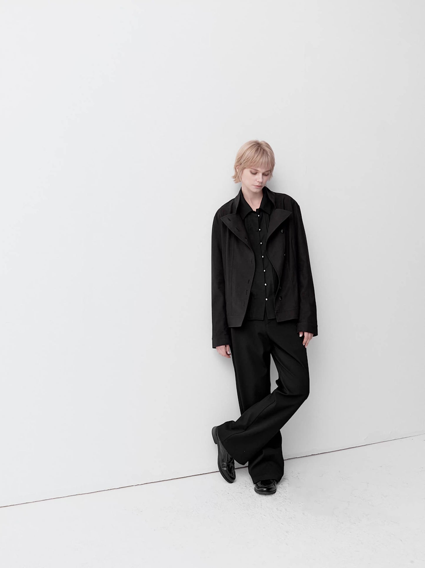 ASYMMETRIC BUTTON JACKET