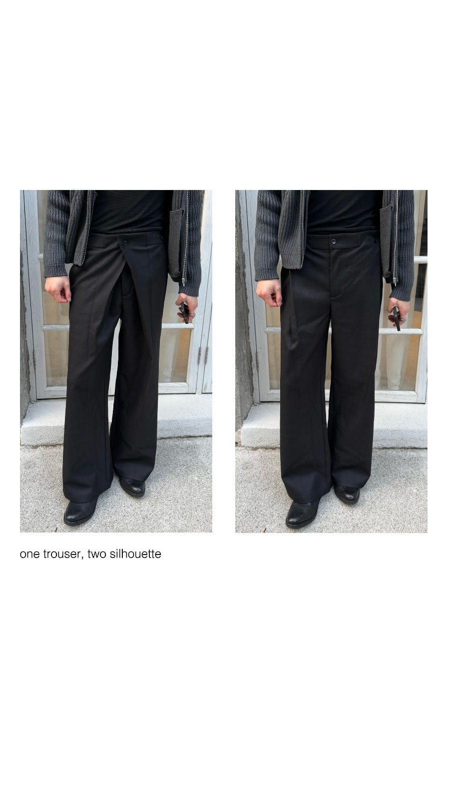 CASUAL WIDE LEG PLAID PANTS