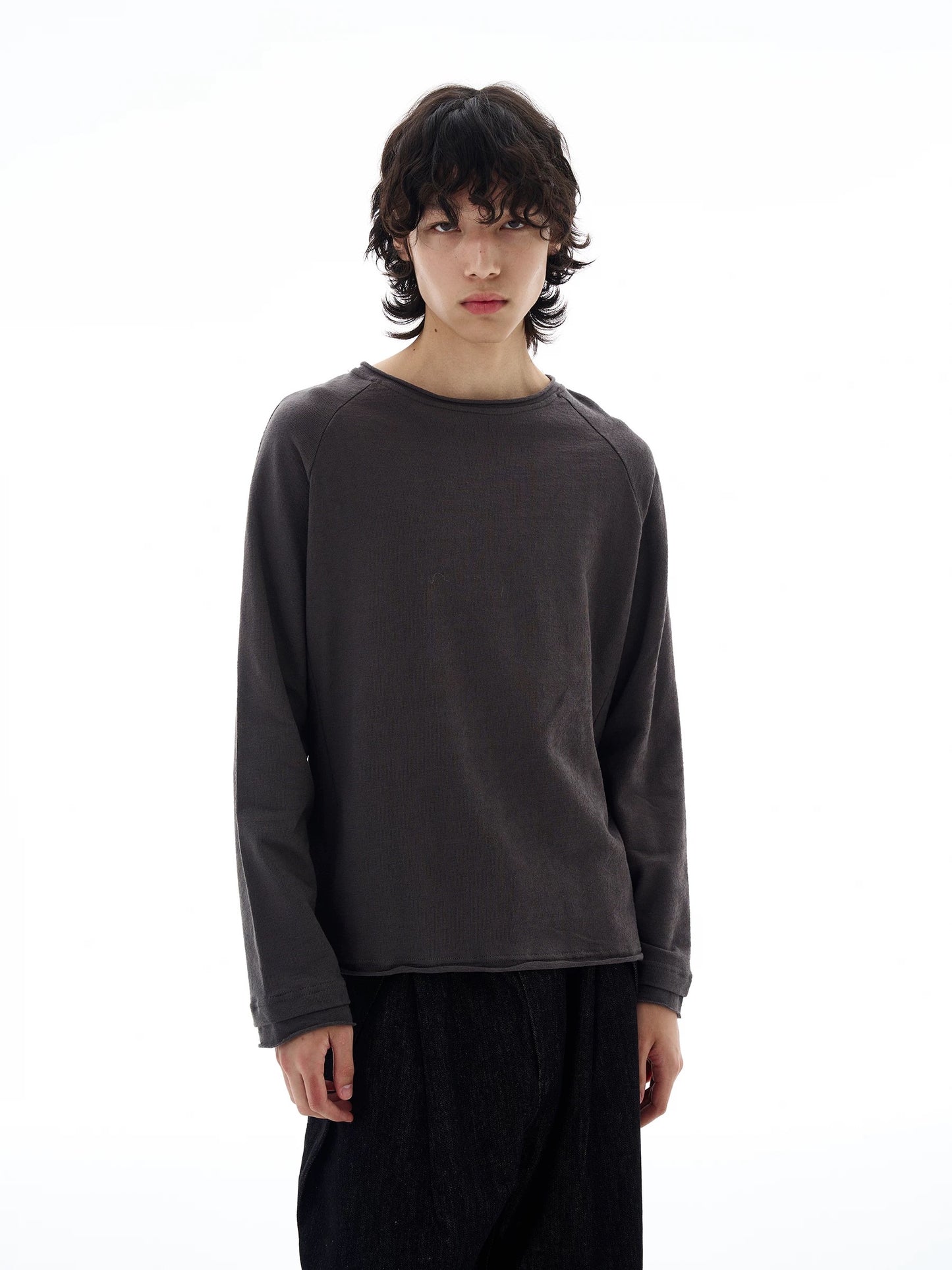 TEXTURED COTTON LINEN TAILORED SHIRT