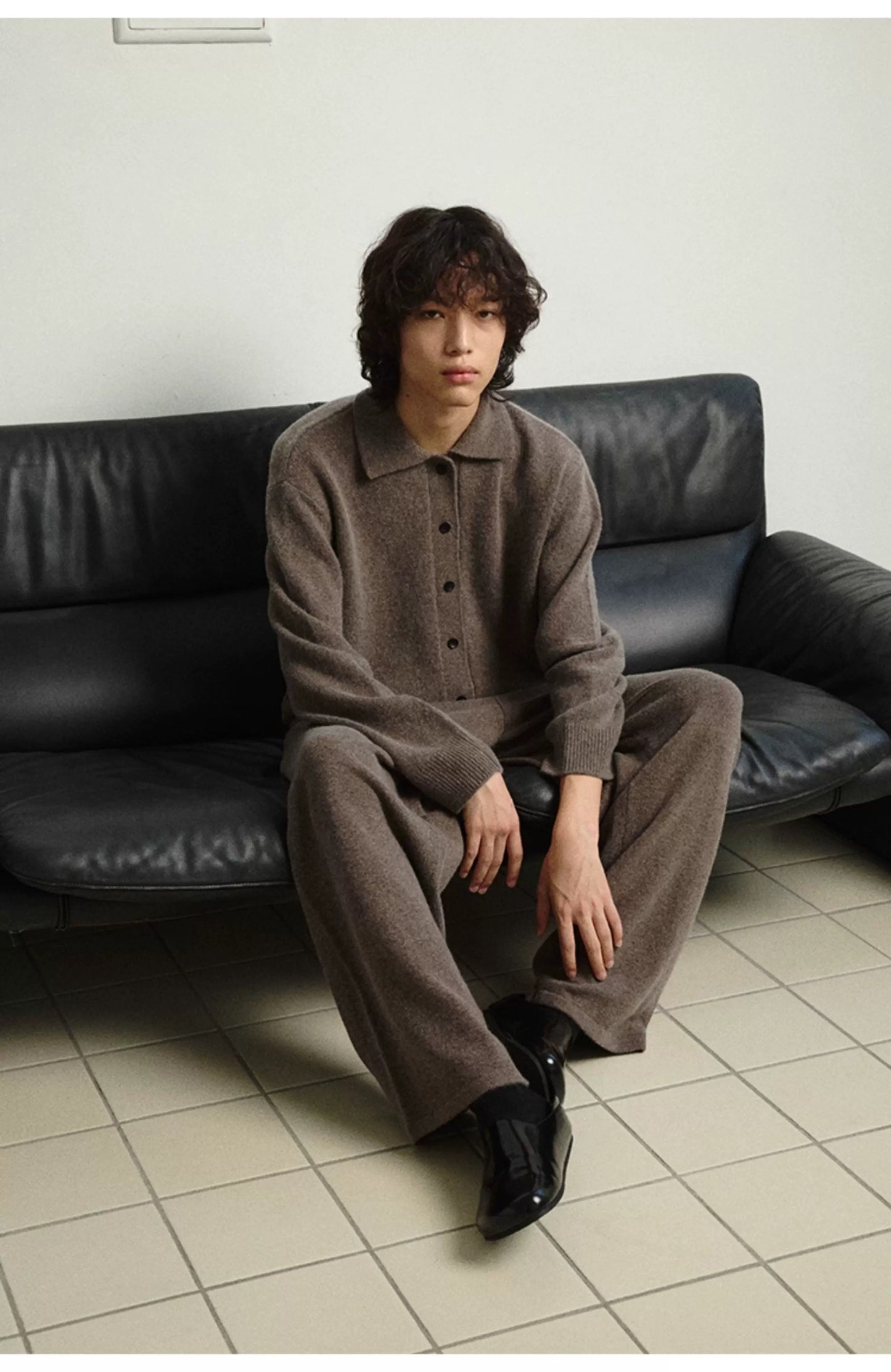 MERINO WOOL CASHMERE BLEND SWEATER