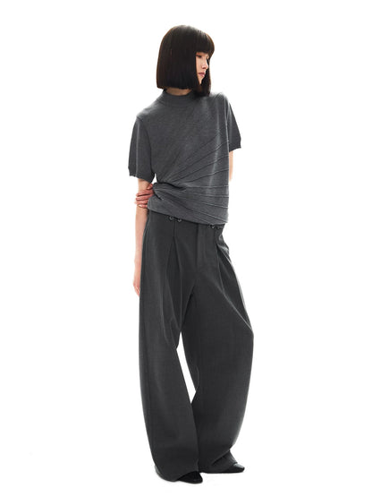 STRAIGHT LEG SUIT PANTS