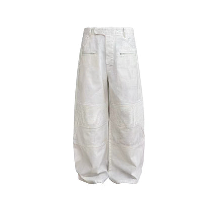 COATED BIKER CAPRI PANTS
