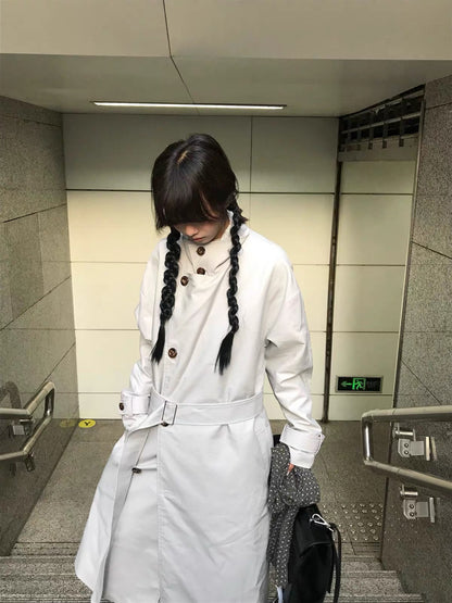 ADJUSTABLE BELT TRENCH COAT