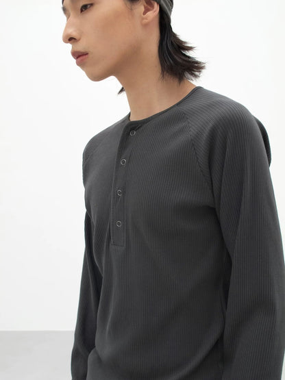 SLIM FIT HENLEY SLEEVE