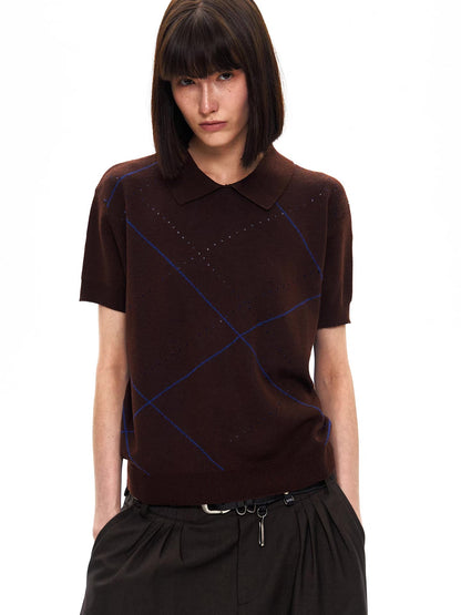 GEOMETRIC POLO TEE