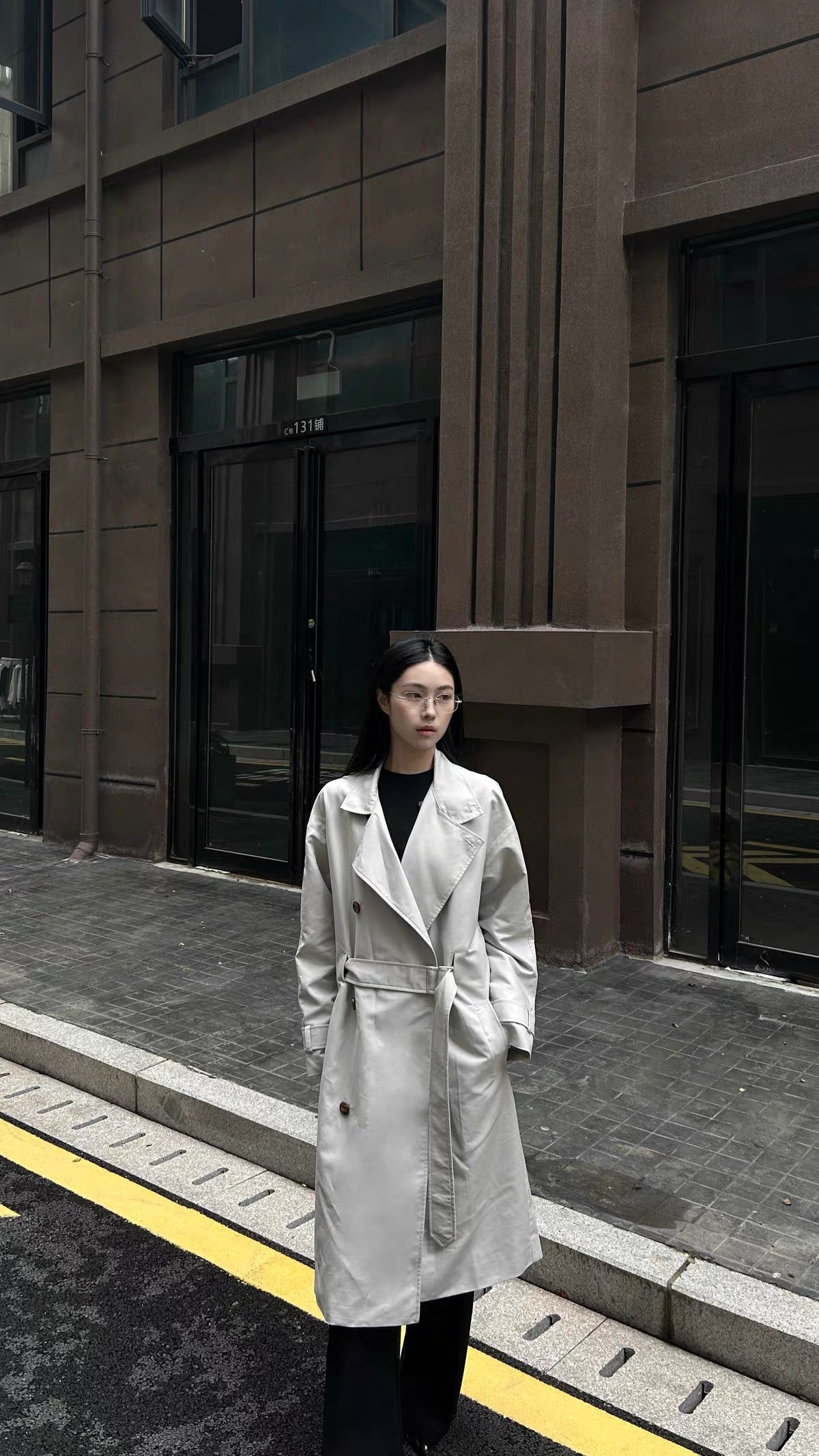 ADJUSTABLE BELT TRENCH COAT