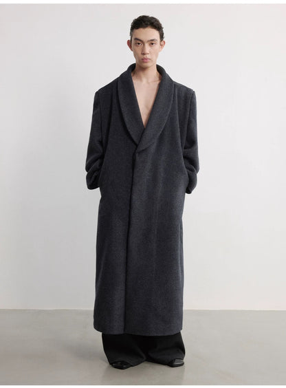 GREEN WOOL COLLAR COAT