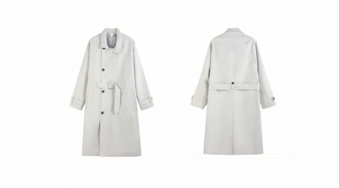 ADJUSTABLE BELT TRENCH COAT
