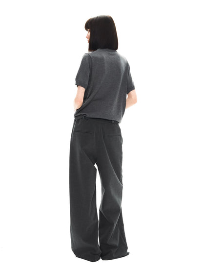 STRAIGHT LEG SUIT PANTS