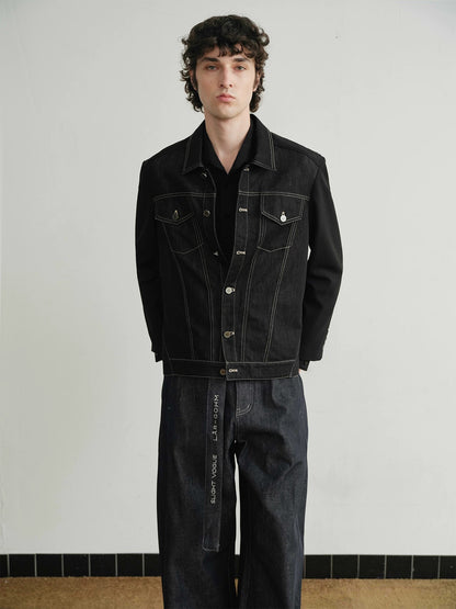 DECONSTRUCTED DENIM BLAZER