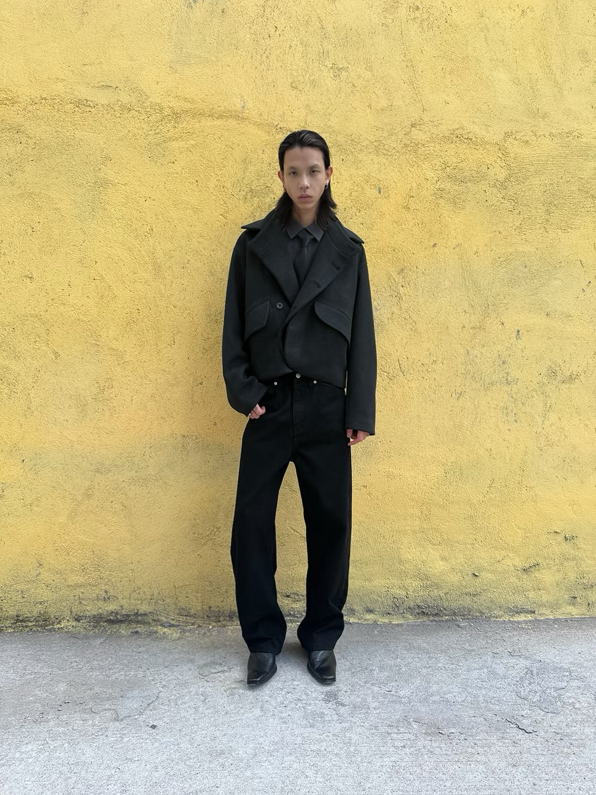 COCOON JACKET WITH CASHMERE BLEND