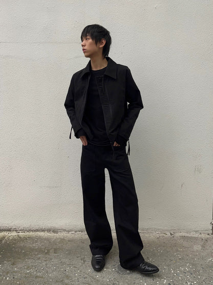 SLANT ZIP SHORT JACKET