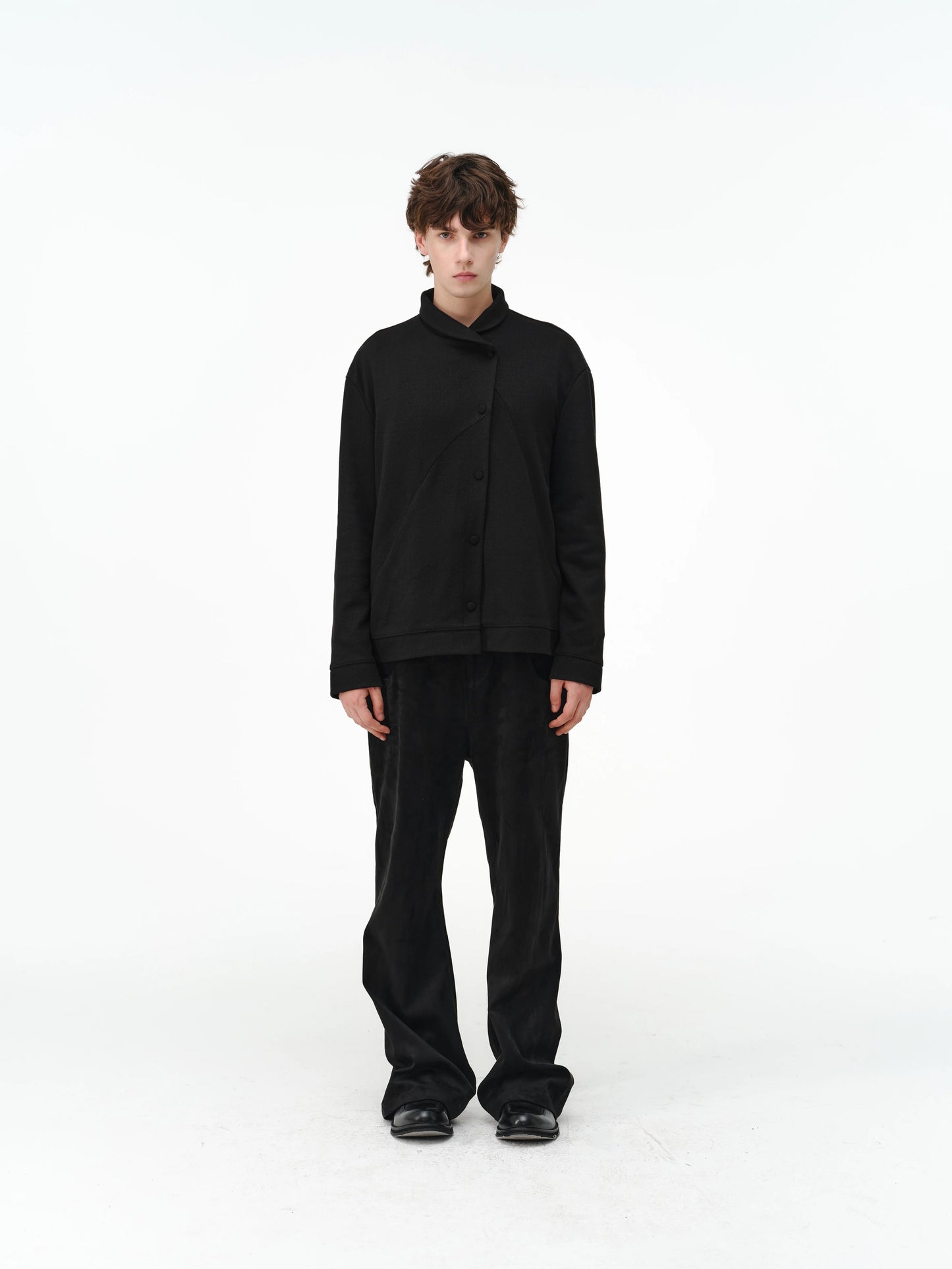 SILK WOOL CARDIGAN SHIRT