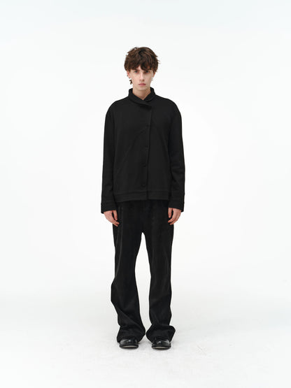 SILK WOOL CARDIGAN SHIRT