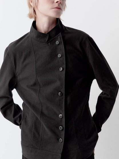 ASYMMETRIC BUTTON JACKET