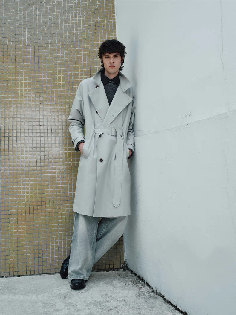 ADJUSTABLE BELT TRENCH COAT