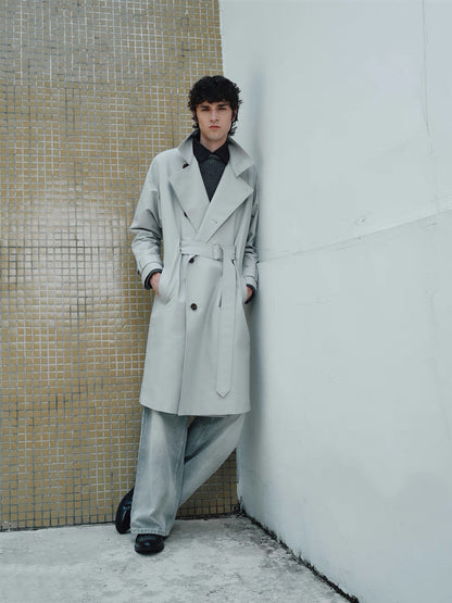 ADJUSTABLE BELT TRENCH COAT