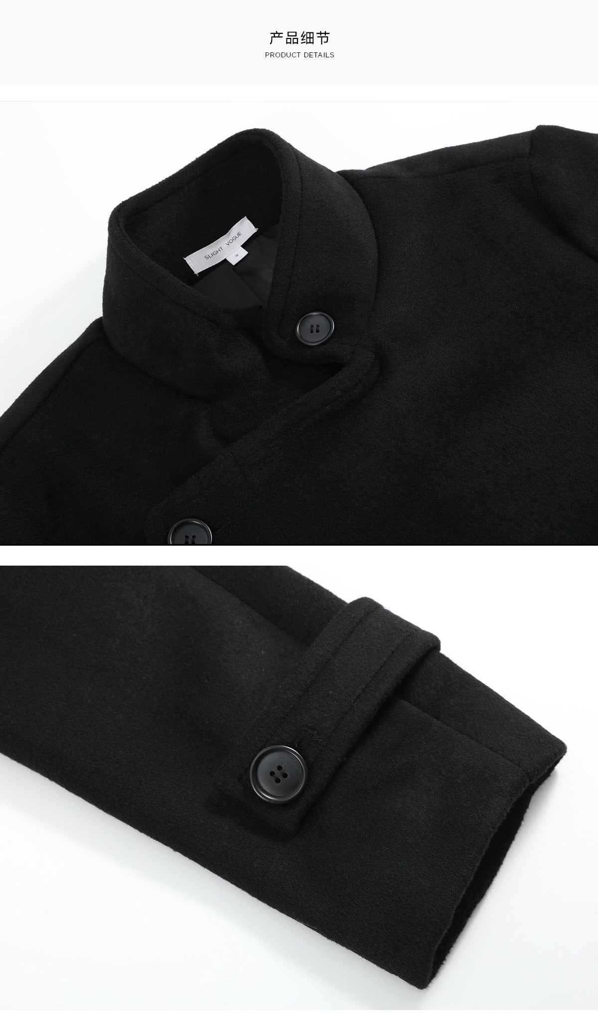 WOOL DOUBLE-BREASTED COAT