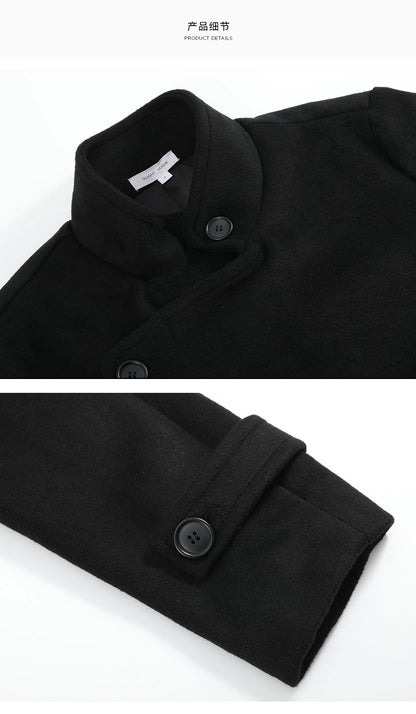 WOOL DOUBLE-BREASTED COAT