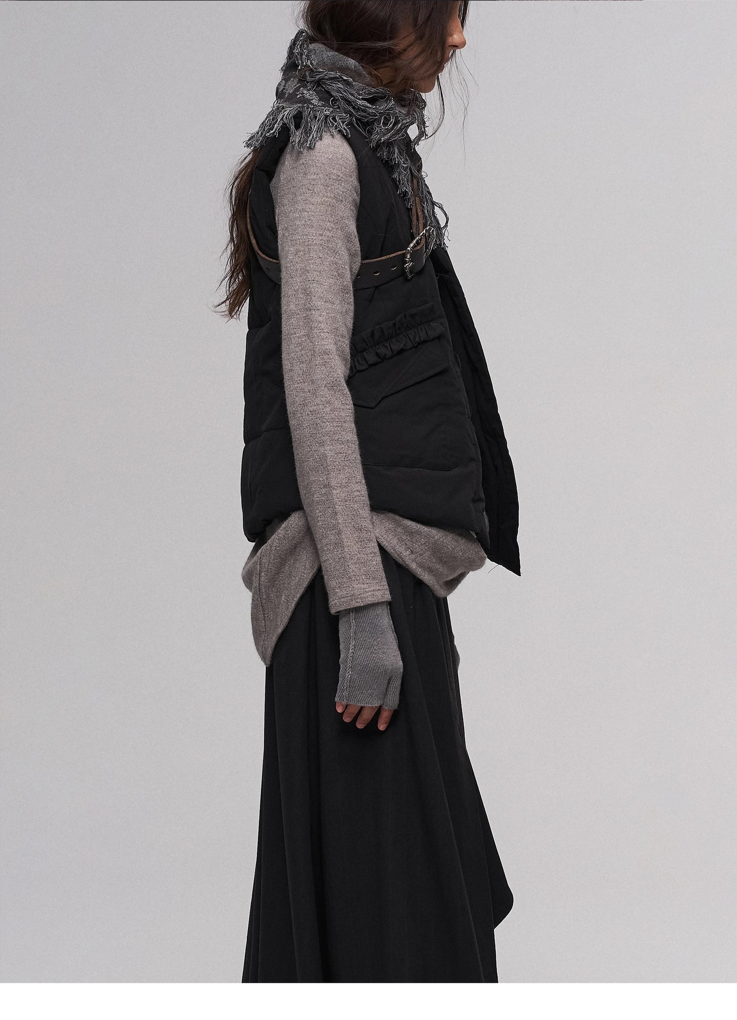 HALF-FINGER KNIT GLOVES