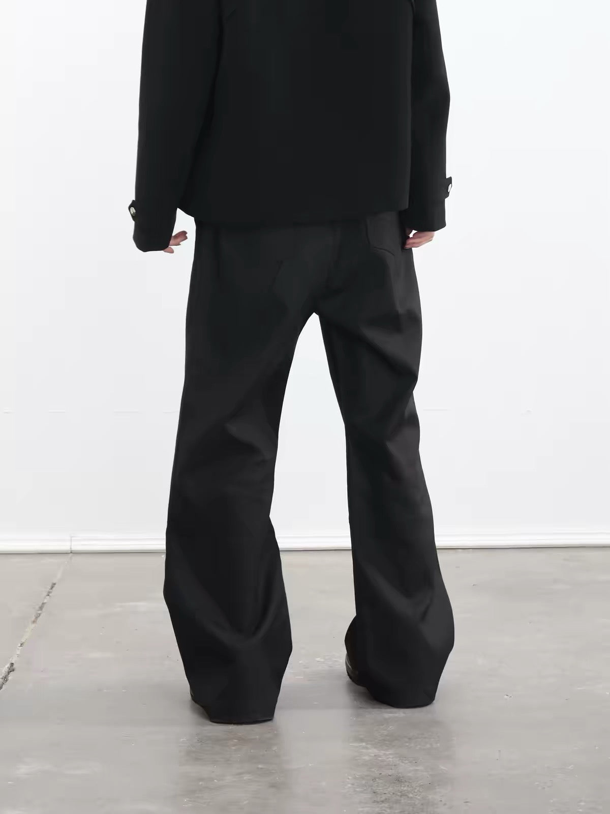 FLARED TWO-TONE DRESS PANTS
